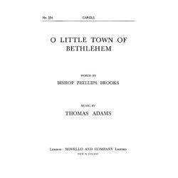 Thomas Adams: O Little Town Of Bethlehem - SATB
