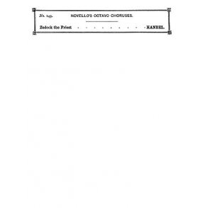 George Frideric Handel: Zadok The Priest (7-Part Ed. Edouard Silas)