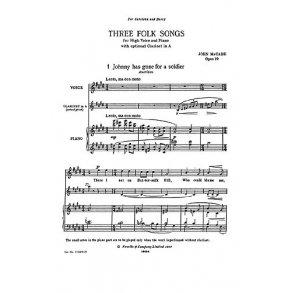 Mccabe: Three Folk Songs