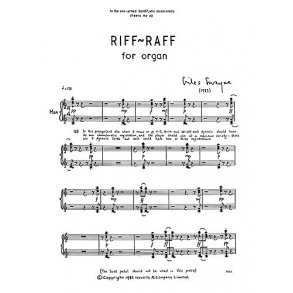 Giles Swayne: Riff-Raff for Organ