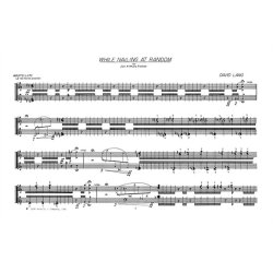 David Lang: While Nailing At Random for Piano