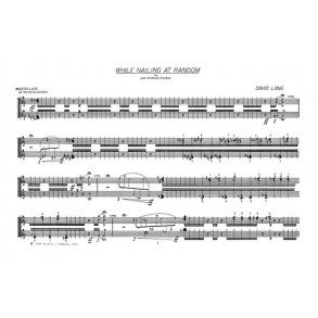 David Lang: While Nailing At Random for Piano