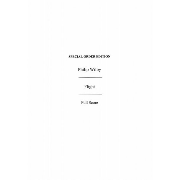 Philip Wilby: Flight (Full Score)