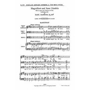 Basil Harwood: Magnificat and Nunc Dimitis In A (Men's Voices)