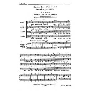 John Stainer: God So Loved The World (TTBB)