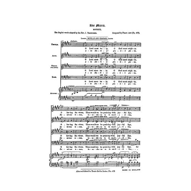 Franz Abt: Ave Maria Op.438