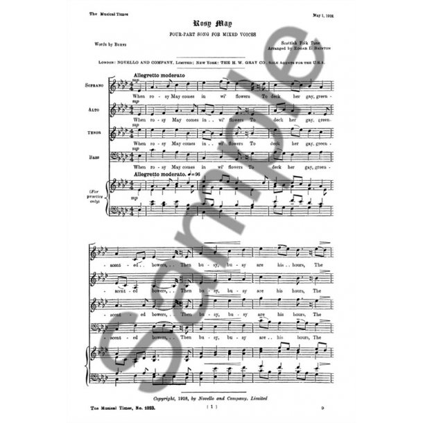 Edgar Bainton: Rosy May