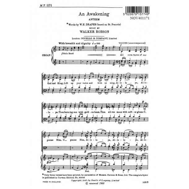 Robson, W An Awakening Ttbb