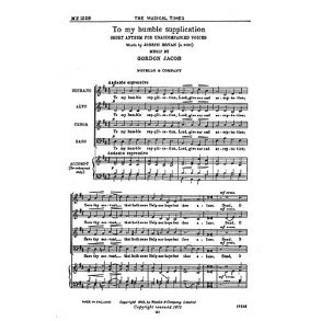 Gordon Jacob: To My Humble Supplication