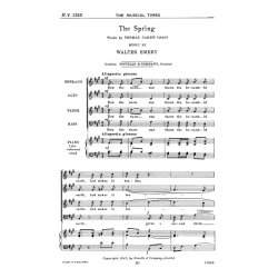 Walter Emery: The Spring Satb/Piano