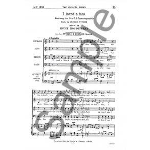 Bruce Montgomery: I Loved A Lass