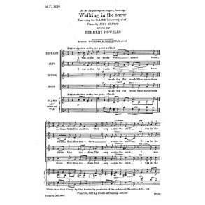 Herbert Howells: Walking In The Snow