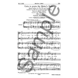 William Lloyd Webber: Unite To Praise Thy Maker's Name