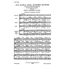 Maxwell Davies: Ave Maria - Hail Blessed Flower for SATB Chorus