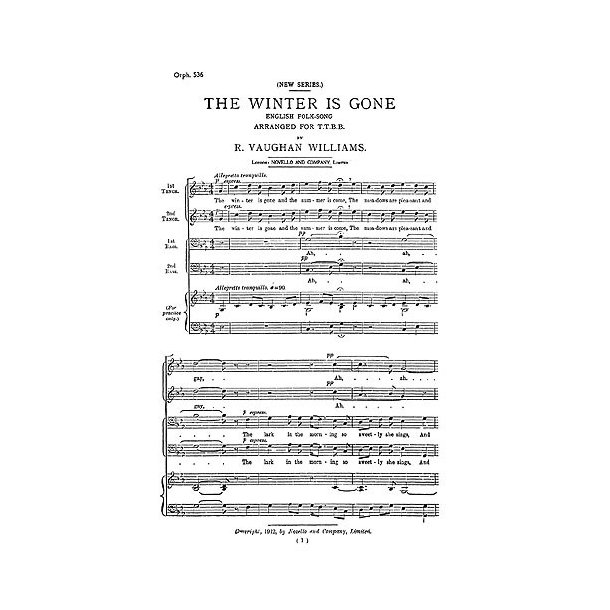 Ralph Vaughan Williams: The Winter Is Gone