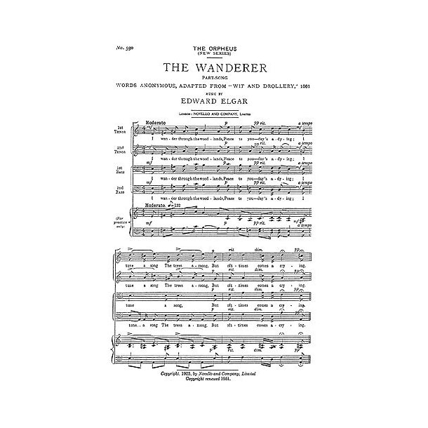Edward Elgar: The Wanderer (TTBB)
