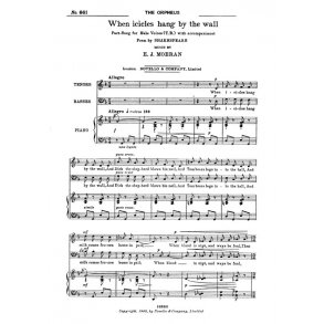 Moeran, E When Icicles Hang By The Wall Tb/Piano