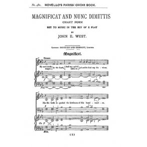 John E. West: Magnificat And Nunc Dimittis In E Flat (Unison)