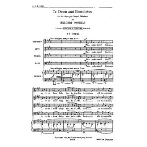 Herbert Howells: Te Deum And Benedictus (Windsor)