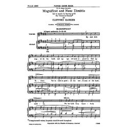 Clifford Harker: Magnificat And Nunc Dimittis In D (Unison Voices)