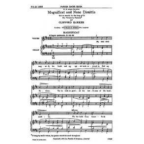 Clifford Harker: Magnificat And Nunc Dimittis In D (Unison Voices)