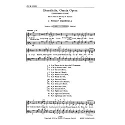 Marshall, J Benedicite Omnia Opera D Min Satb
