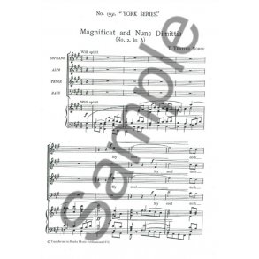 Jackson: Magnificat And Nunc Dimittis In G Minor