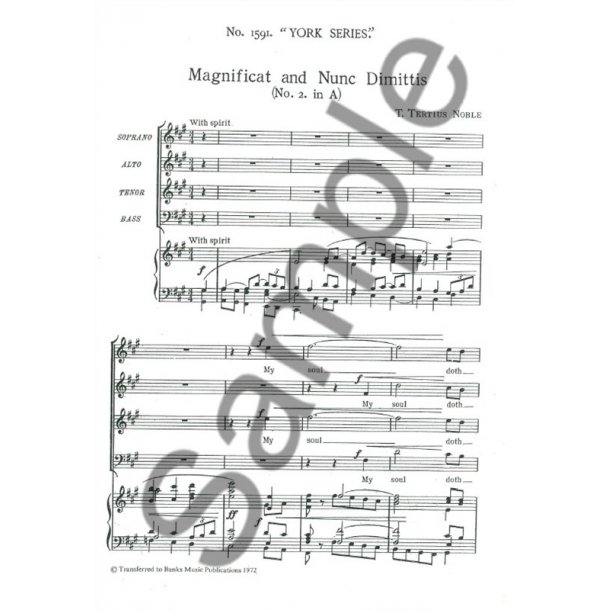 Jackson: Magnificat And Nunc Dimittis In G Minor