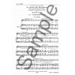 Martin Shaw: Te Deum And Benedictus In Eb
