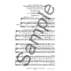 Martin Shaw: Magnificat And Nunc Dimittis In E Flat Satb/Organ