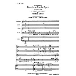 George Dyson: Benedicite In F
