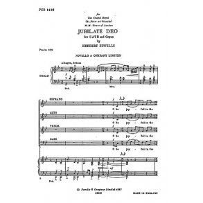 Herbert Howells: Jubilate Deo For The Chapel Of St Peter Ad Vincula