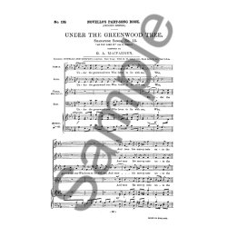 Macfarren, G Under The Greenwood Tree Satb/Accompaniment