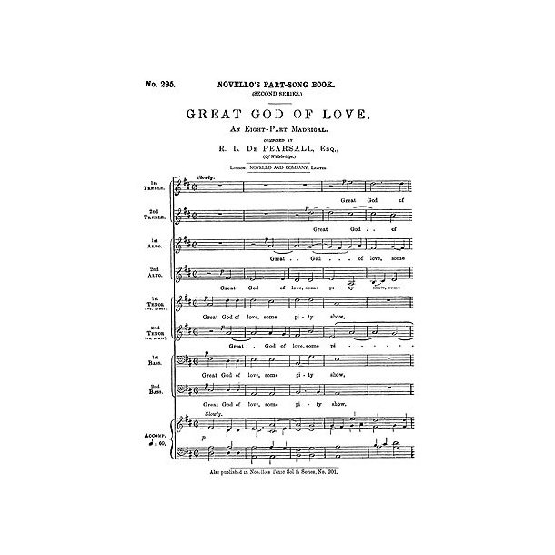 Robert Pearsall: Great God Of Love