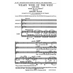 Edward Elgar: Weary Wind Of The West (SSA)