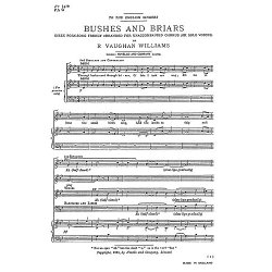 Ralph Vaughan Williams: Bushes And Briars (SATB)