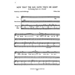 Henry Purcell: Now That The Sun Hath Veil'd His Light (Voice/Continuo/Organ)