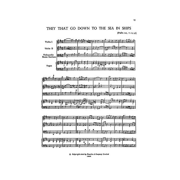Henry Purcell: They That Go Down To The Sea In Ships