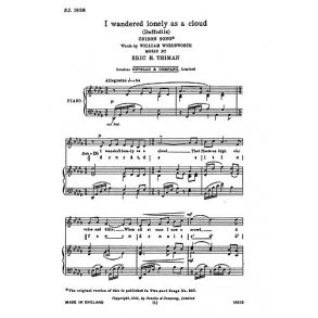 Eric Thiman: I Wandered Lonely As A Cloud (Unis)