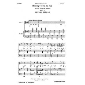 Edward German: Rolling Down To Rio (Unison And Piano)