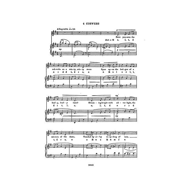 Jenkyns: Cobwebs for Unison Voices and Piano