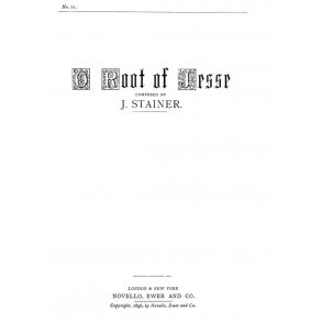 John Stainer: O Root Of Jesse