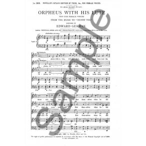 Edward German: Orpheus With His Lute Ssa/Piano