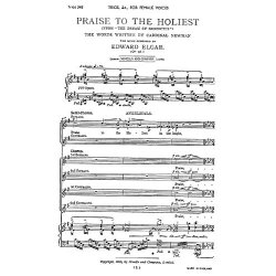 Elgar: Praise To The Holiest for Female Voices with Organ or Piano acc.
