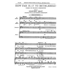 Geoffrey Shaw: How Far Is It To Bethlehem (SSA)