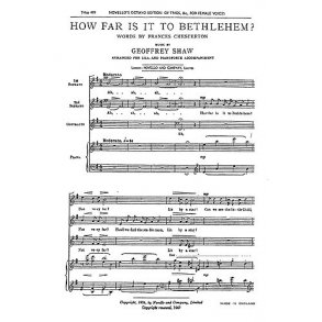 Geoffrey Shaw: How Far Is It To Bethlehem (SSA)