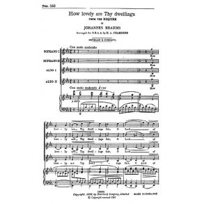 Johannes Brahms: How Lovely Are Thy Dwellings (SSAA)
