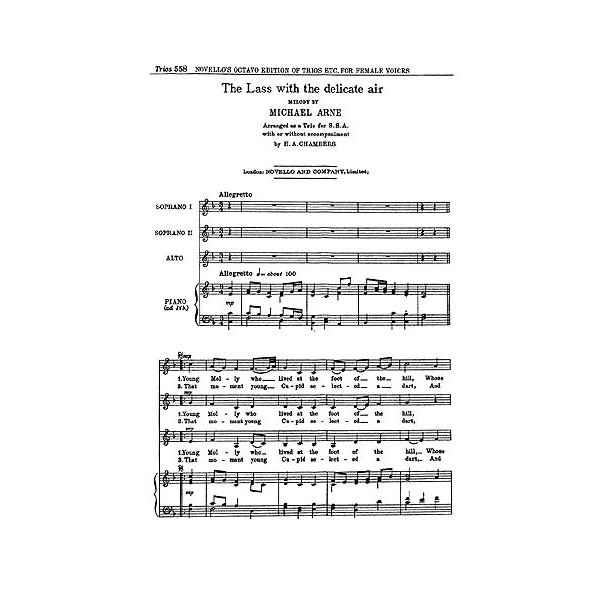 Michael Arne: The Lass With The Delicate Air