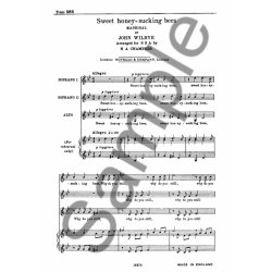 John Wilbye: Sweet Honey-Sucking Bees (SSA)