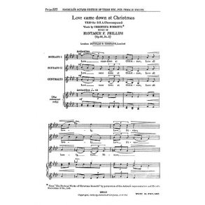 Montague Phillips: Love Came Down At Christmas (Vocal Score)
